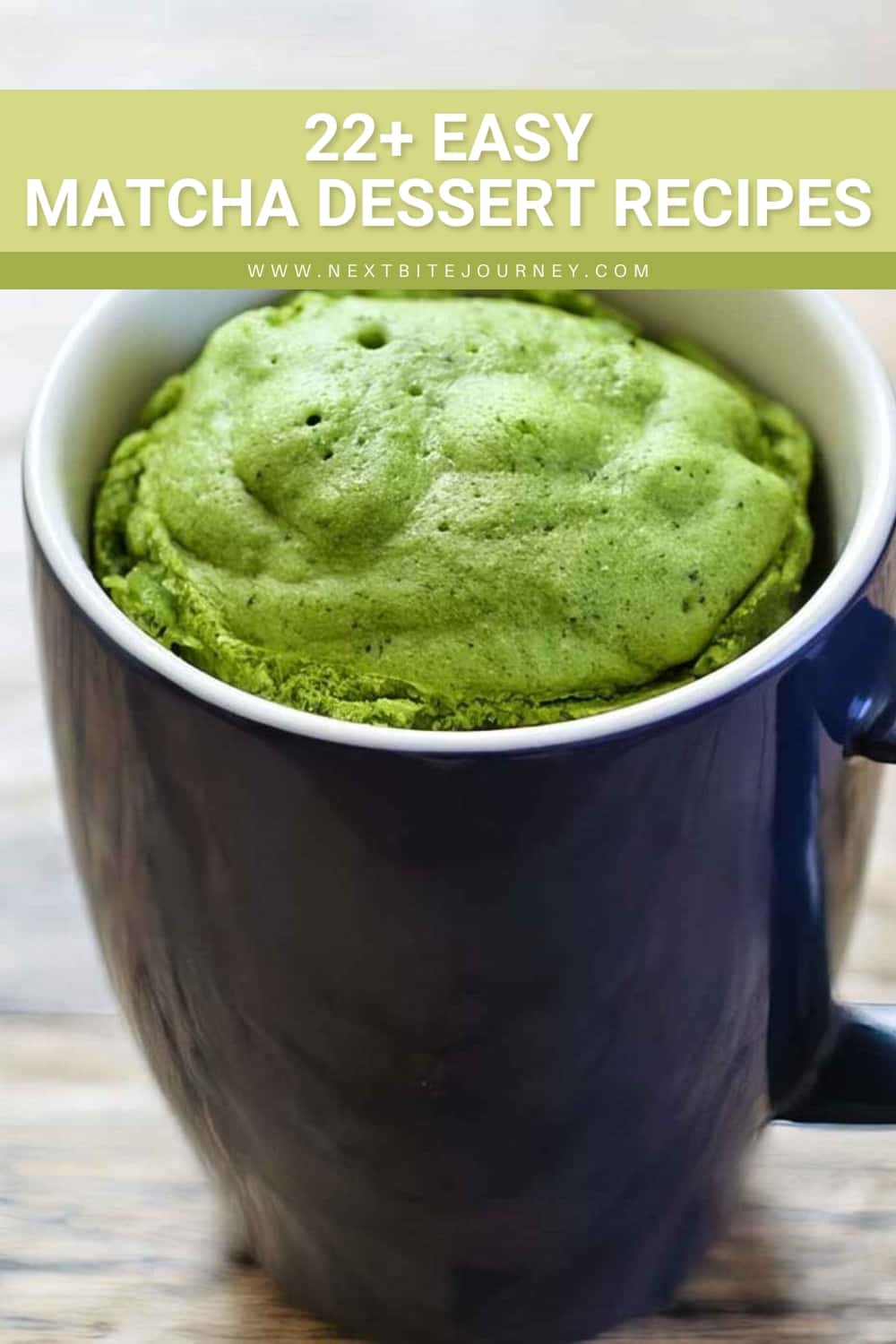 Bake Matcha Green Tea Mug Cake