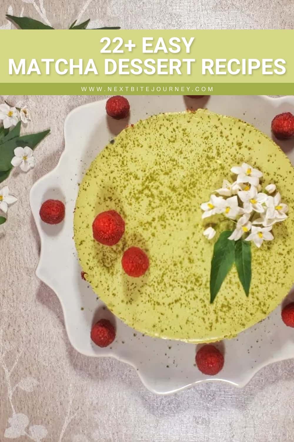 Christmas Matcha Mousse Three-layer Cake