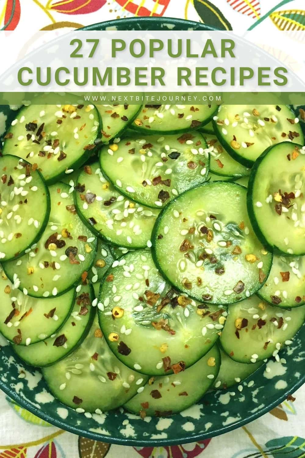 Crunchy Asian Sesame Cucumber Salad