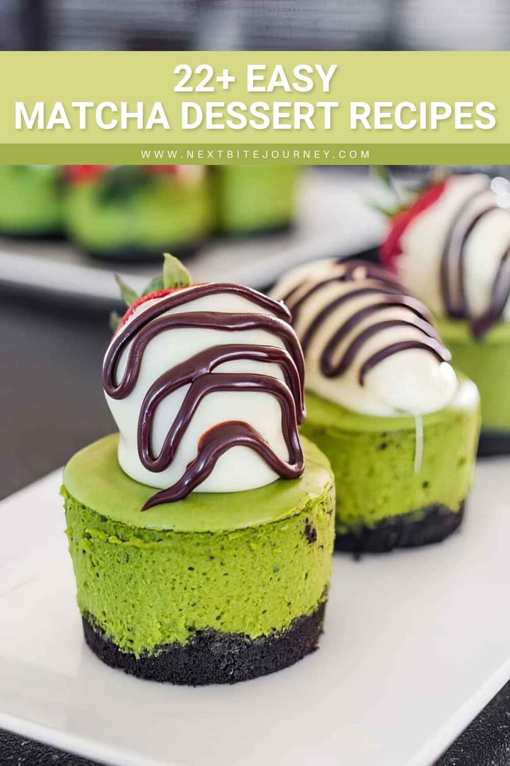 Decadent Matcha Mini-Cheesecakes