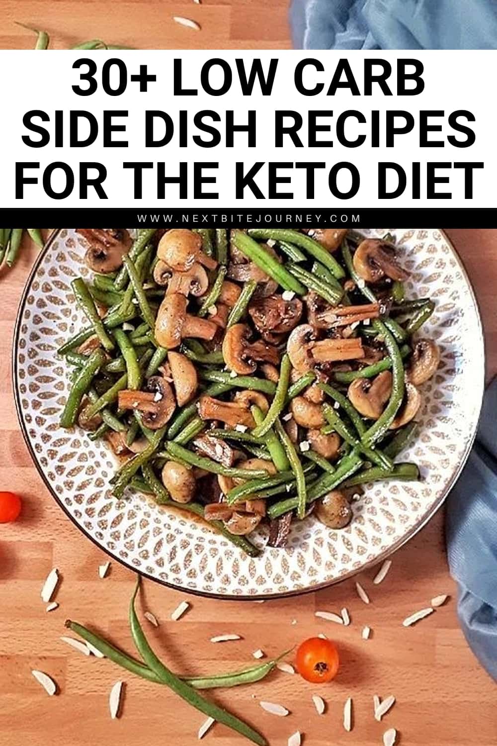 Easy and Quick Keto Teriyaki Green Bean Mushroom