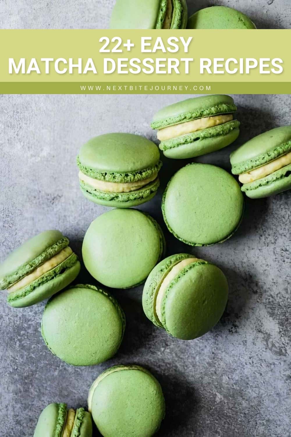 Gluten Free Matcha Macarons With Mango Buttercream