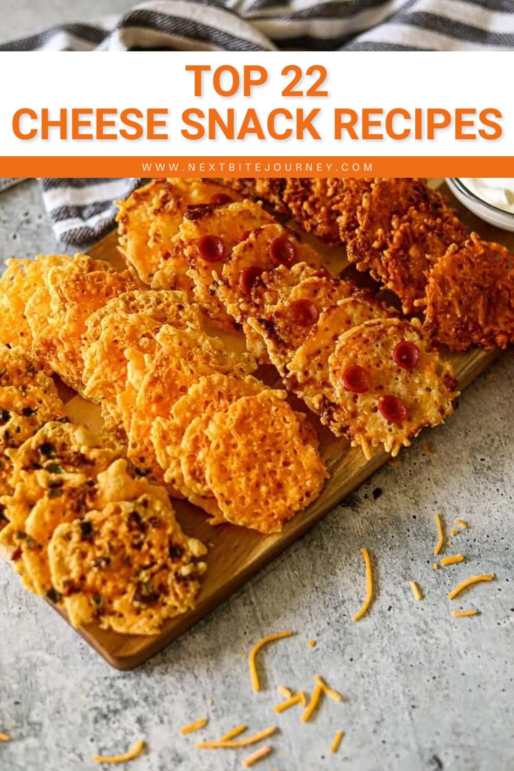 Healthy Baked Cheese Crisps