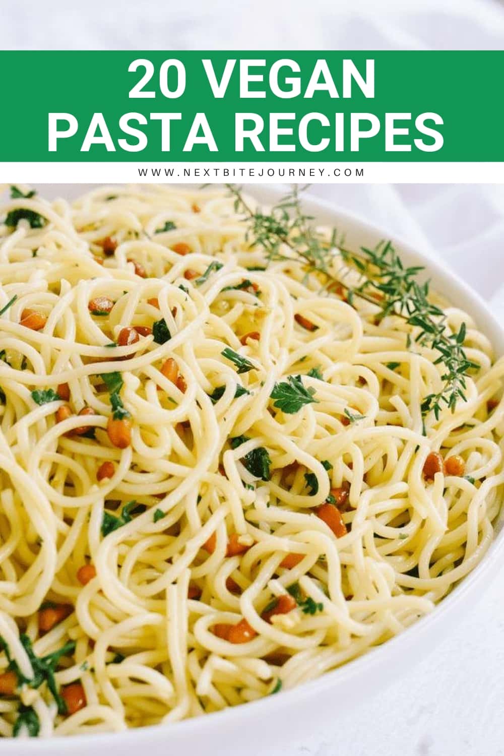 Herb Pasta with Garlic, Parmesan, and Basil