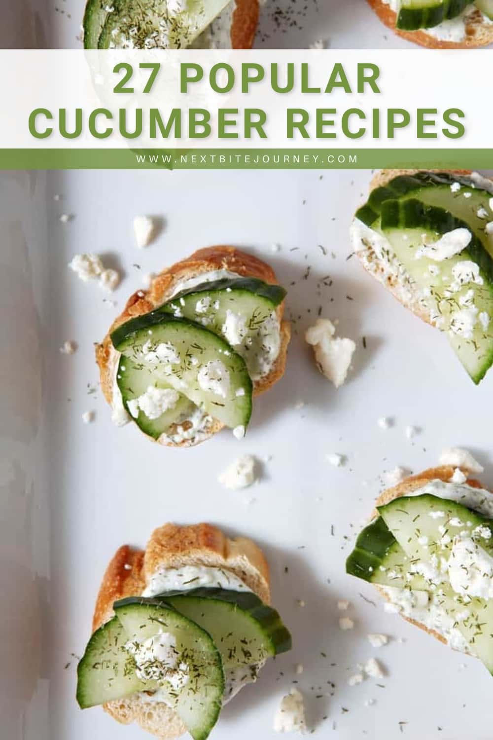 Mediterranean Cucumber Bruschetta