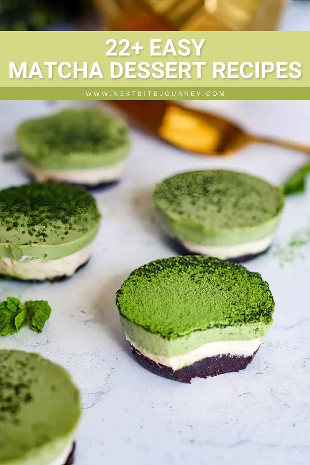 No-Bake Vegan Creamy Matcha Cheesecake