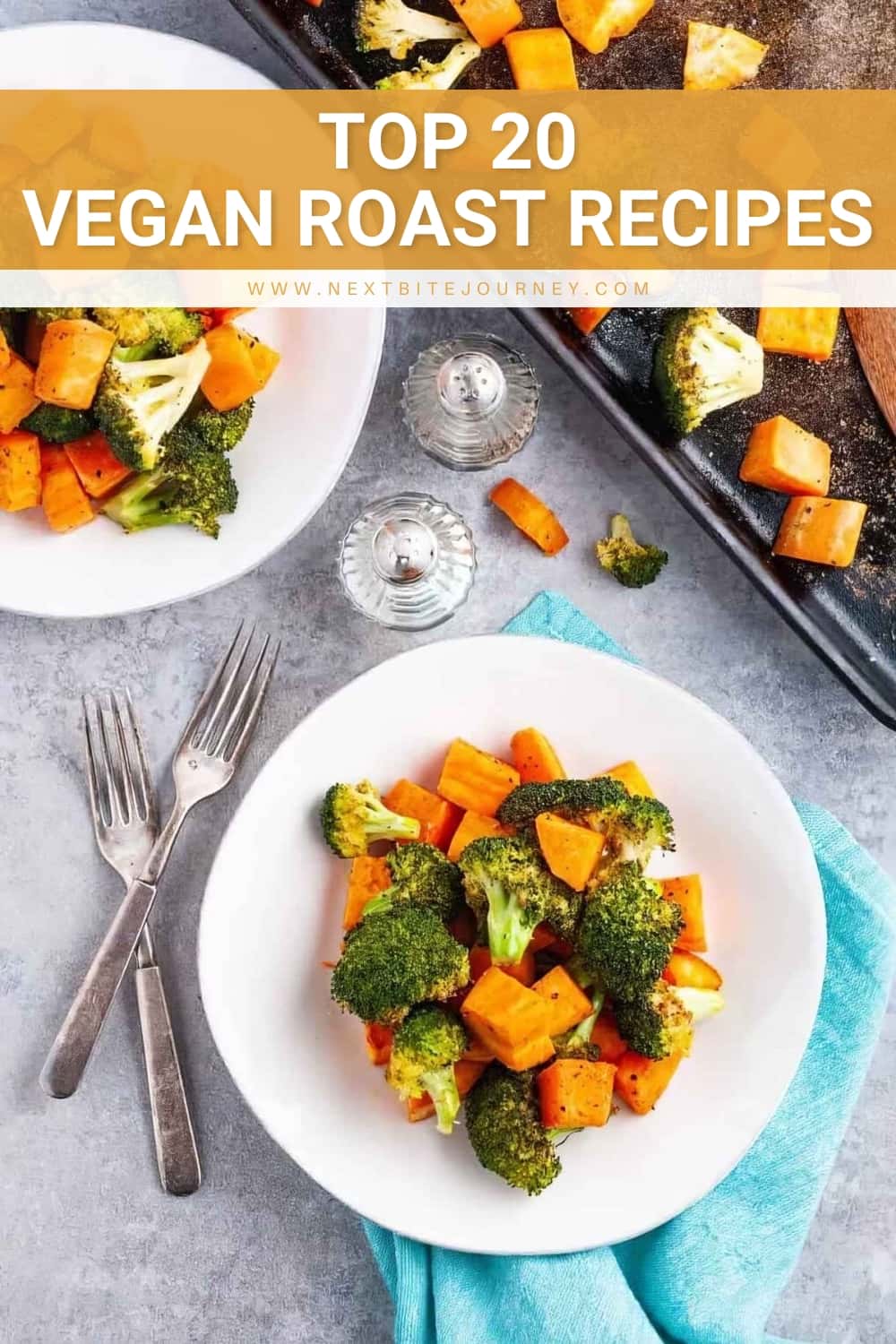 Roasted Broccoli and Sweet Potatoes in Coconut Oil