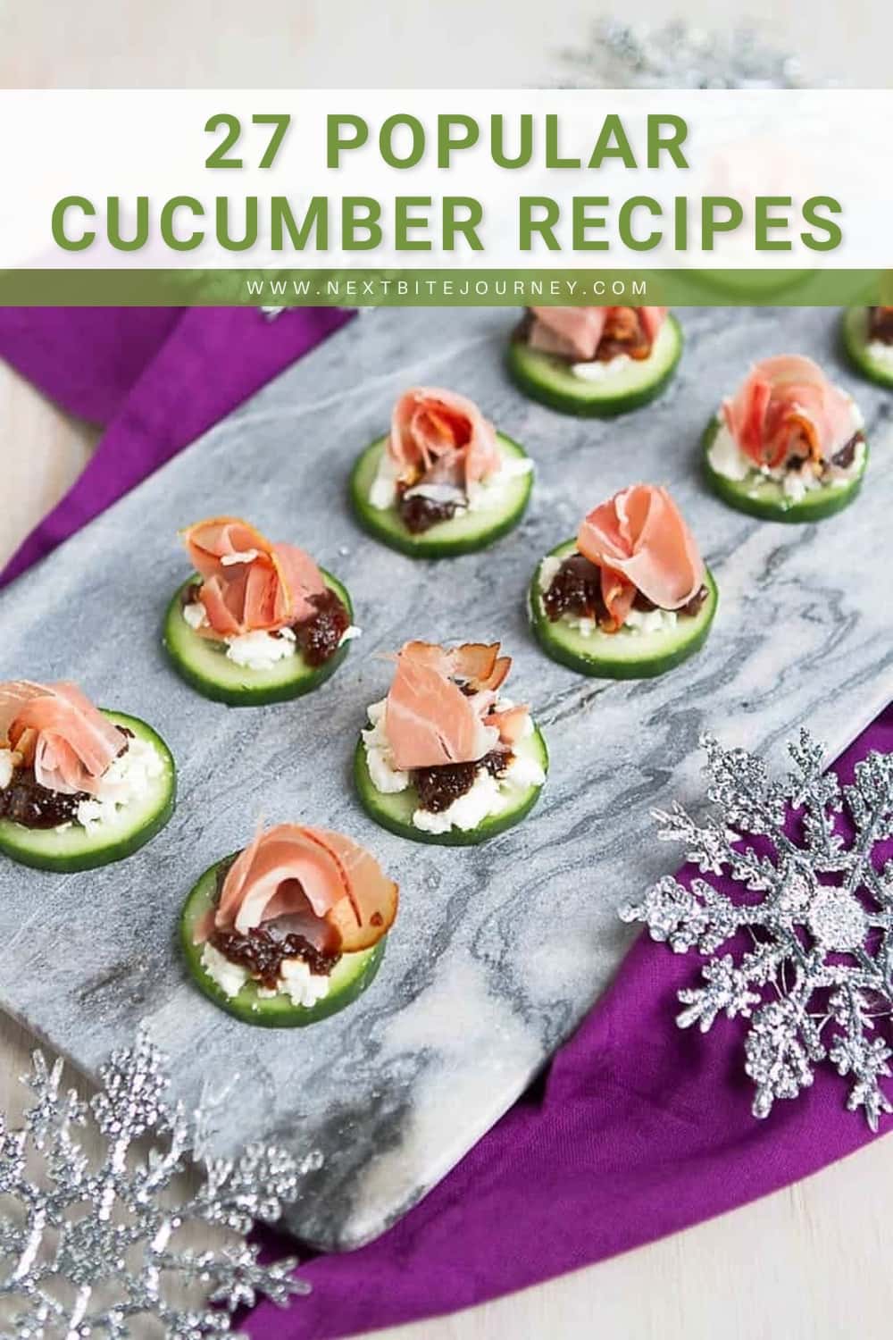 Savory Prosciutto and Goat Cheese Cucumber Appetizers