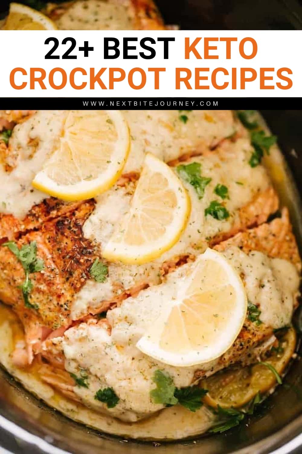 Slow Cooker Salmon in a Creamy Lemon Sauce