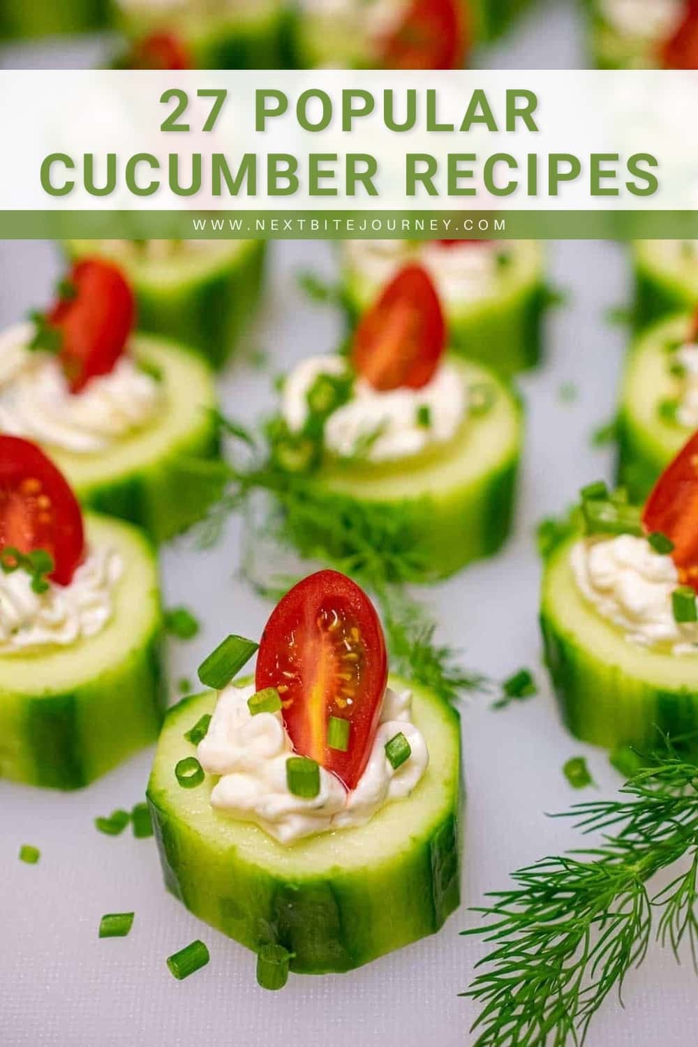 Stuffed Cucumber Bites with Ranch Dressing