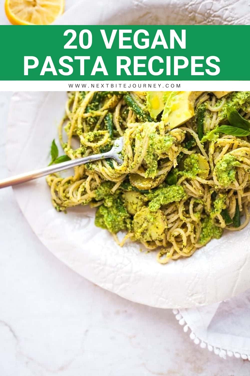 Vegan-friendly Spaghetti Genovese With Avocado Pesto