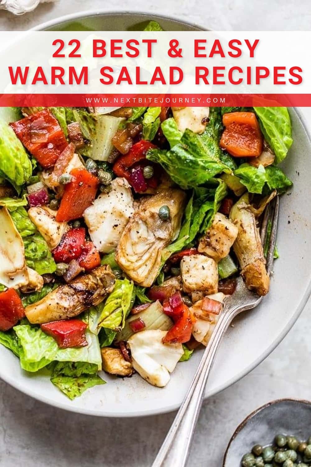 Warm Salad With Artichoke Hearts, Roasted Peppers, and Mozzarella